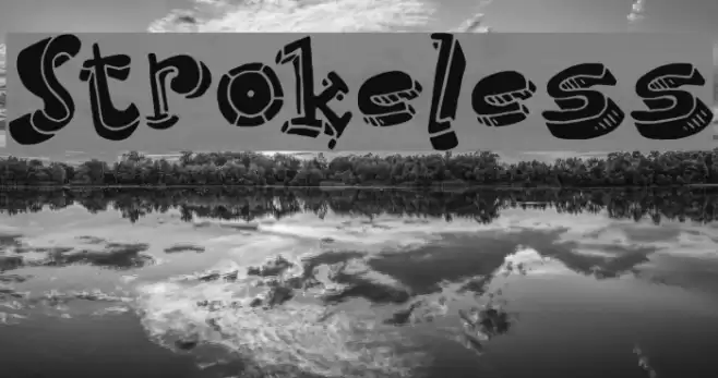 Strokeless Font examples