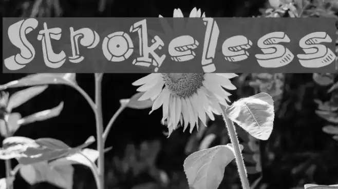 Strokeless Font examples