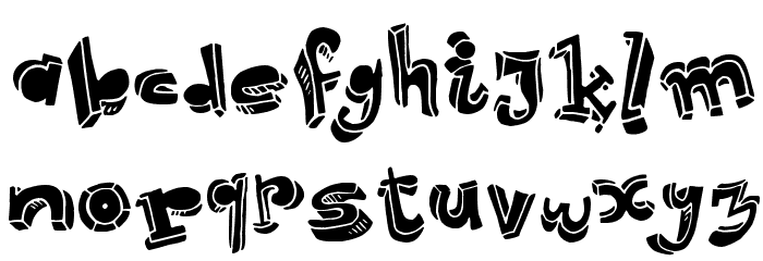 Strokeless Font LOWERCASE