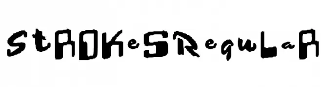 Strokes Regular  Скачать бесплатные шрифты