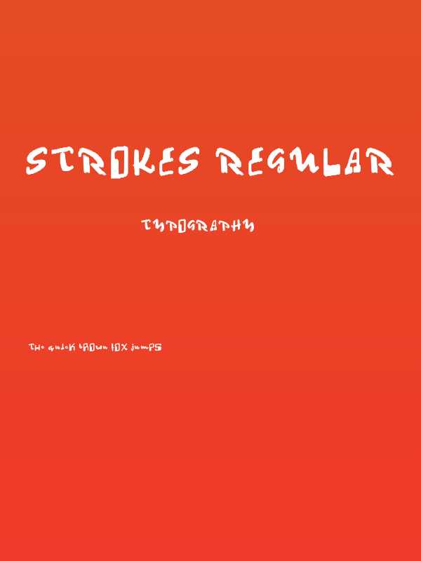 Strokes Regular Poster