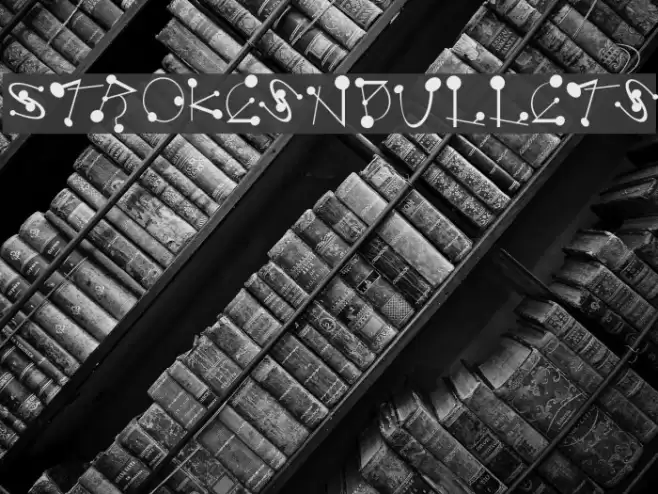 StrokesNBullets Font examples