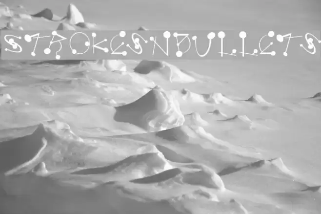 StrokesNBullets Font examples