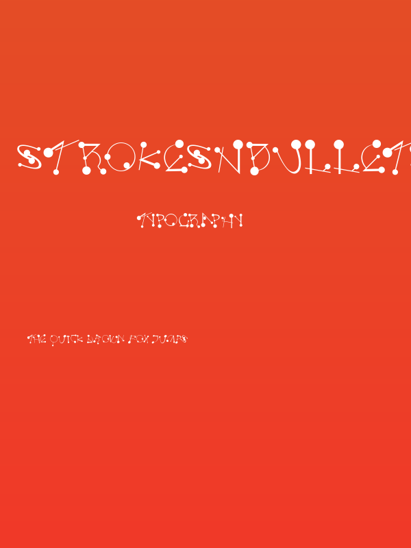 StrokesNBullets Poster