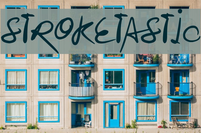 Stroketastic Font examples