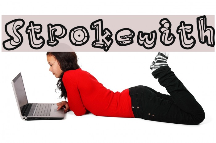 Strokewith Font examples