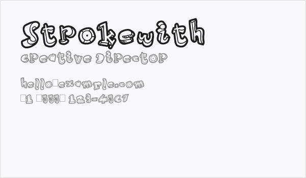 Strokewith Business Card