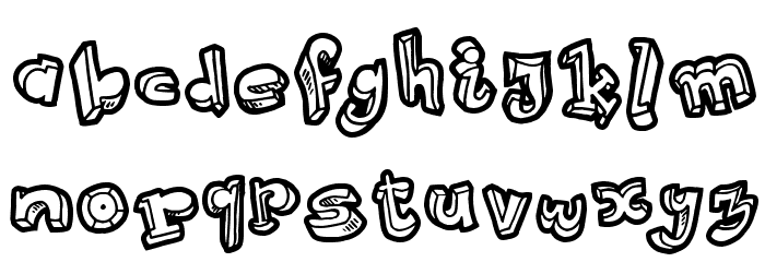 Strokewith Font LOWERCASE