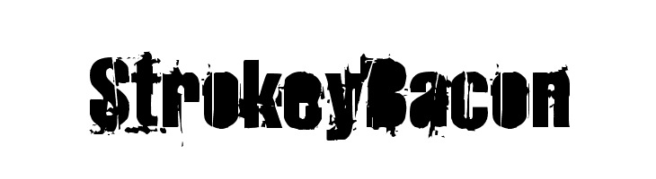 StrokeyBacon  font caratteri gratis