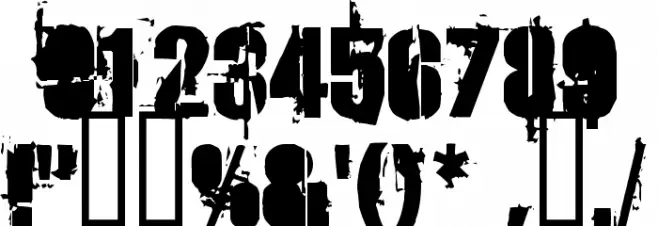 StrokeyBacon フォント その他の文字