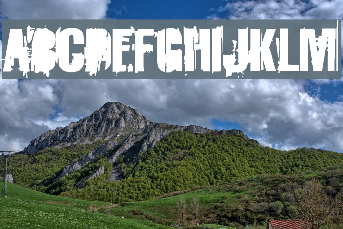 StrokeyBacon Font examples