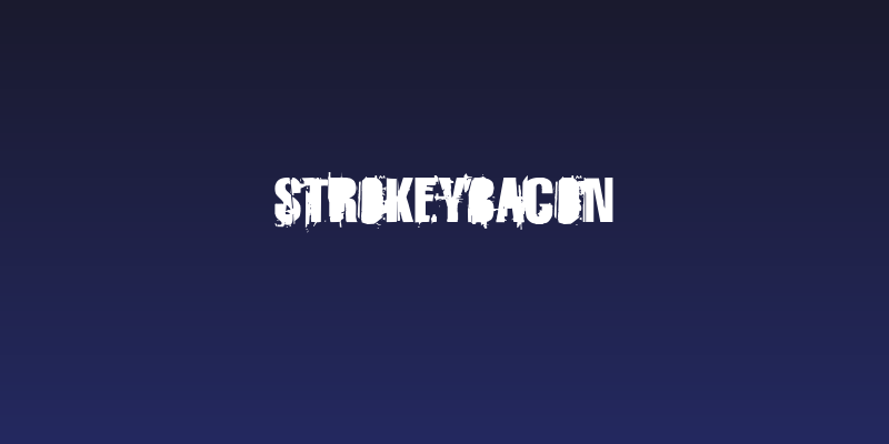 StrokeyBacon Social Header