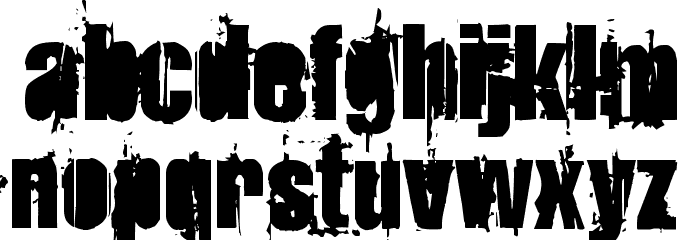 StrokeyBacon Font LOWERCASE