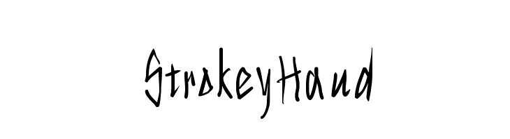 StrokeyHand  免费字体下载