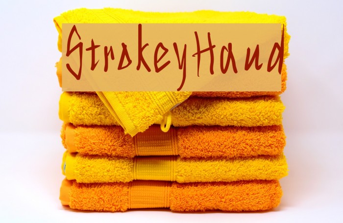 StrokeyHand Font examples