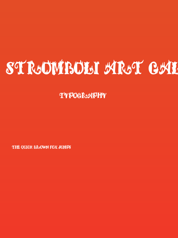 Stromboli Art Gallery Poster