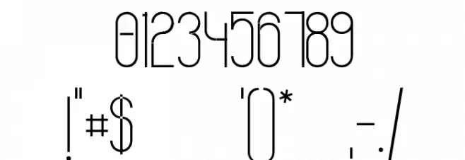 Stromlinie Slight Font OTHER CHARS