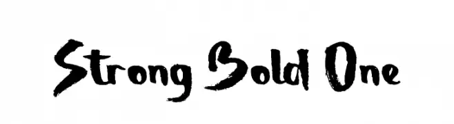 Strong Bold One  Fuentes Gratis Descargar