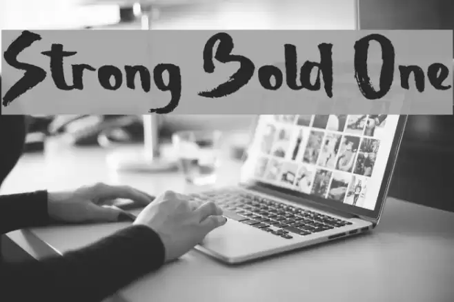 Strong Bold One Font examples