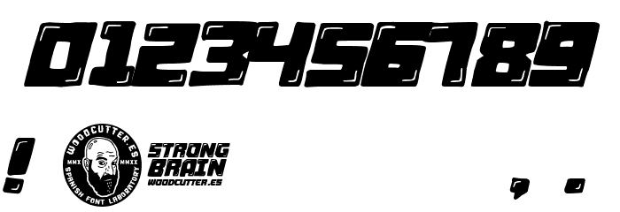 Strong Brain Font OTHER CHARS