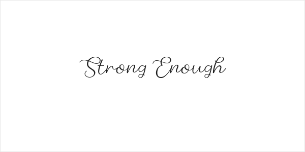 Strong Enough Logo