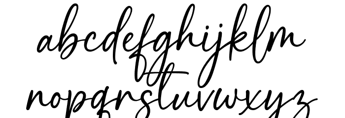 Strong Girl Font LOWERCASE