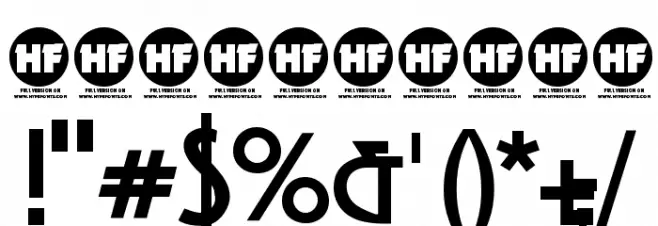 Strong Glasgow DEMO Bold Font OTHER CHARS