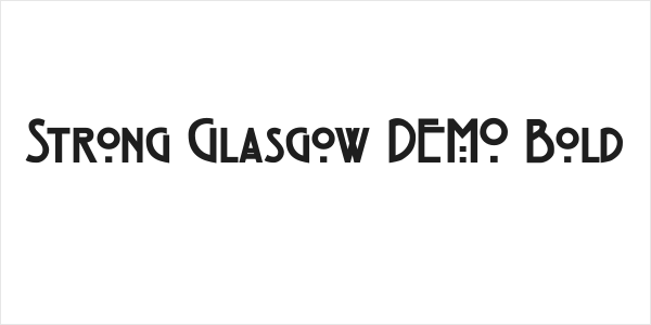 Strong Glasgow DEMO Bold Logo