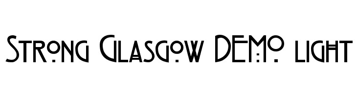 Strong Glasgow DEMO light  नि: शुल्क फ़ॉन्ट्स डाउनलोड