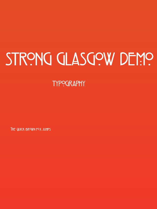 Strong Glasgow DEMO light Poster