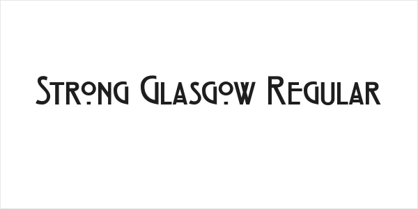 Strong Glasgow Regular Logo