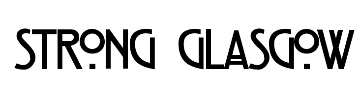Strong Glasgow Font