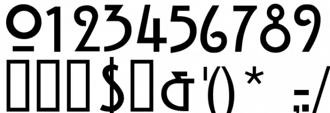 Strong Glasgow Font OTHER CHARS