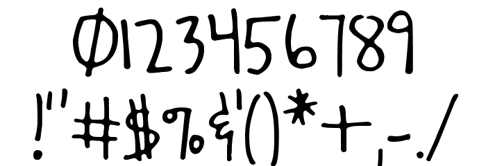 Strong Hand Caps Font OTHER CHARS