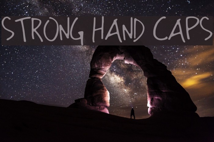 Strong Hand Caps Font examples