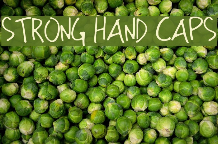 Strong Hand Caps Font examples