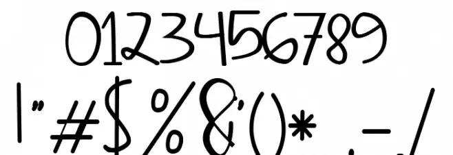 Strong Heart Font OTHER CHARS