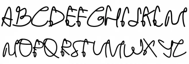 Strong Heart Schriftart Groß