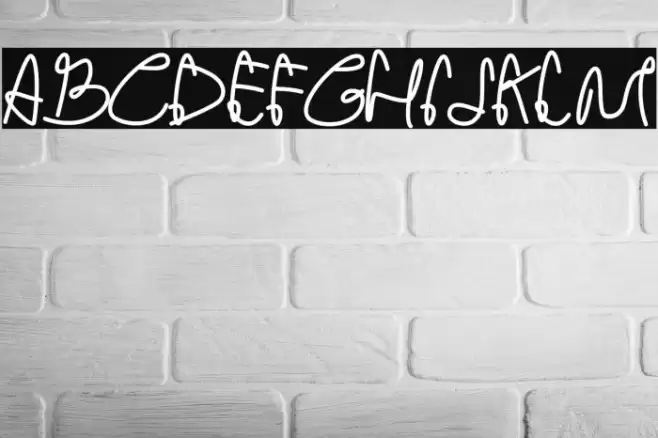 Strong Heart Font examples