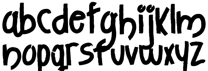 Strong Heart Font LOWERCASE