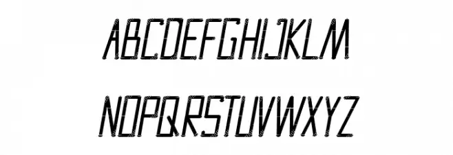 Strong Iron Demo Italic Font UPPERCASE