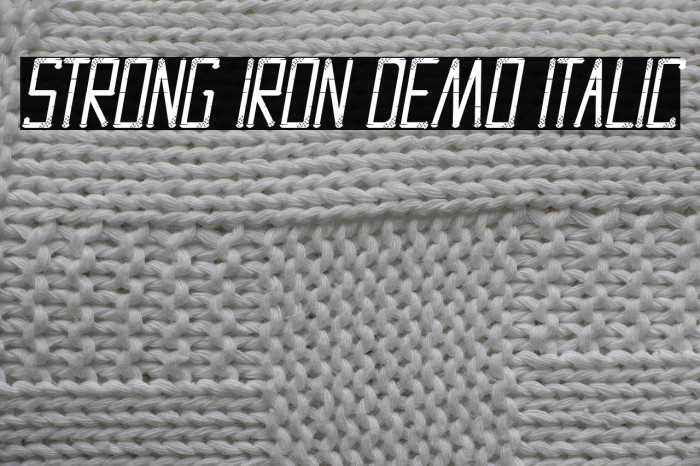 Strong Iron Demo Italic Example 1