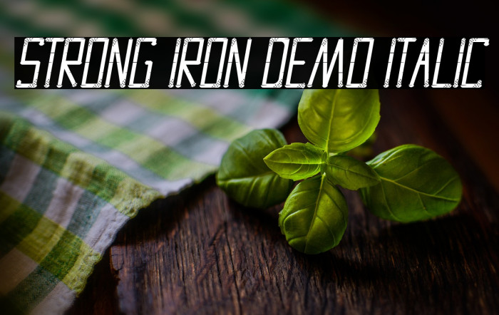 Strong Iron Demo Italic Example 3