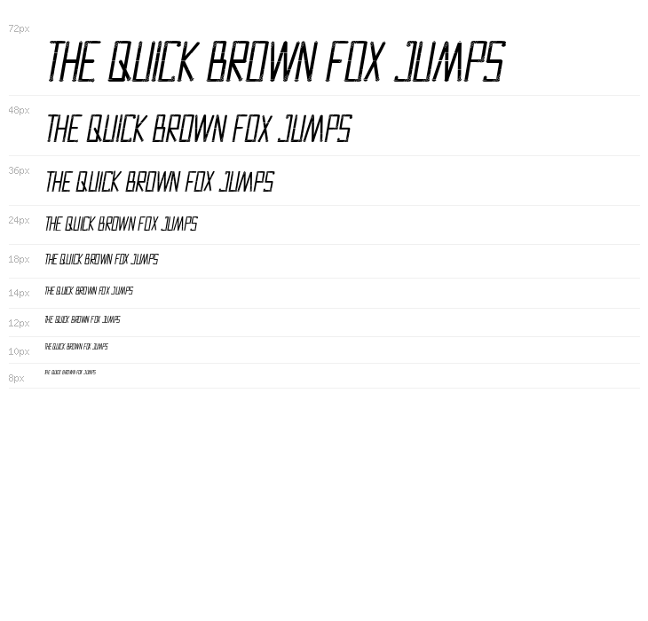 Strong Iron Demo Italic Waterfall