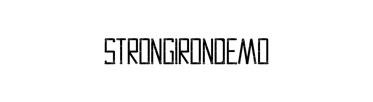 Strong Iron Demo  Frei Schriftart Herunterladen