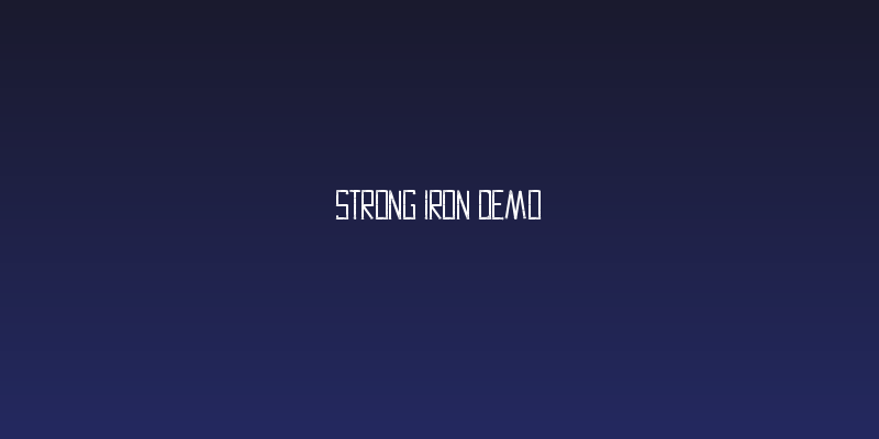 Strong Iron Demo Social Header