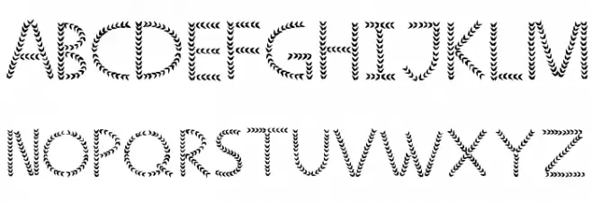 Strong LeafRegular Schriftart Groß