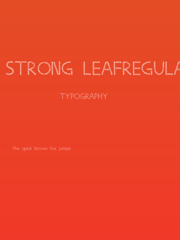 Strong LeafRegular Poster