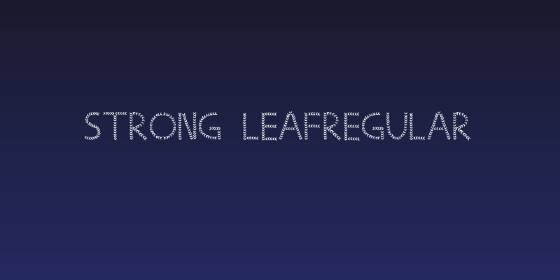 Strong LeafRegular Social Header