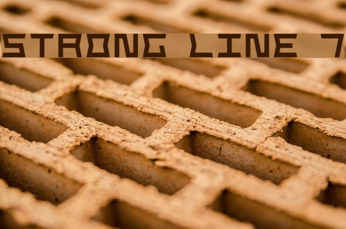 Strong Line 7 Font examples